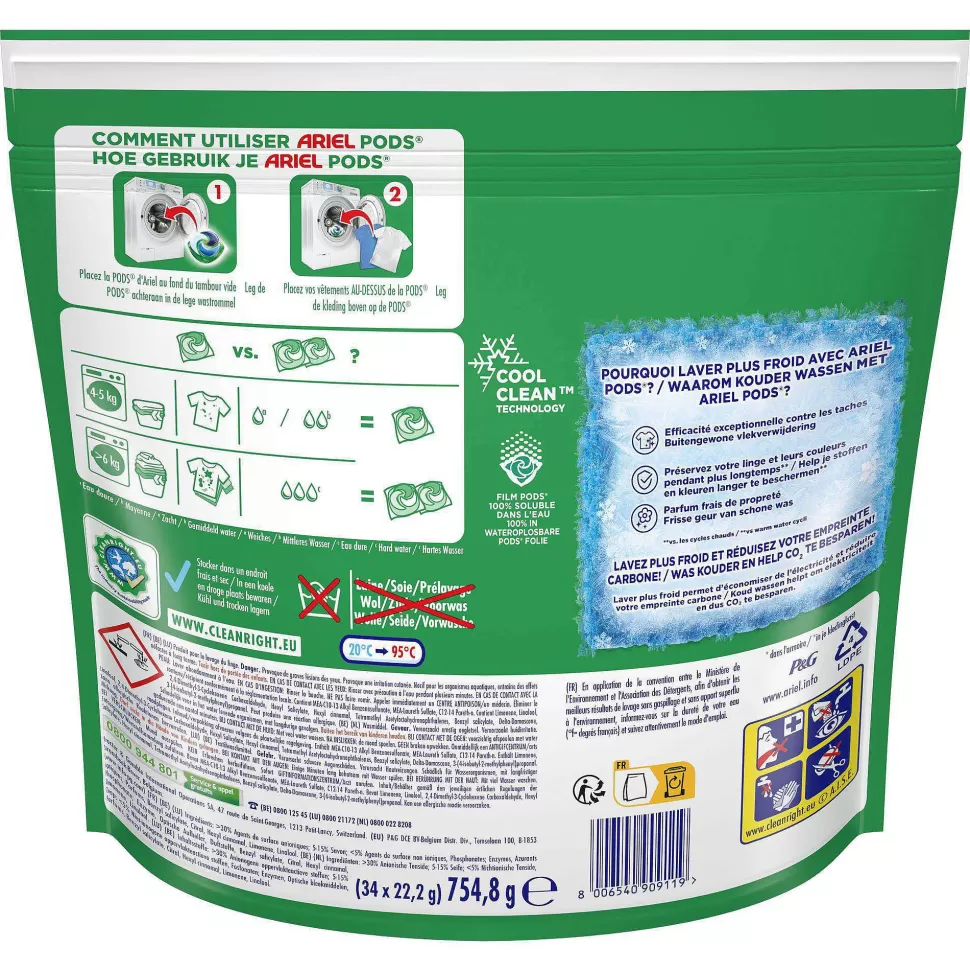 Flash Sale Wasmiddel Pods + Touch Van Lenor Unstoppables - Kleur - 3 X 34 Wasbeurten - 102 Wasbeurten Huishoudmiddelen
