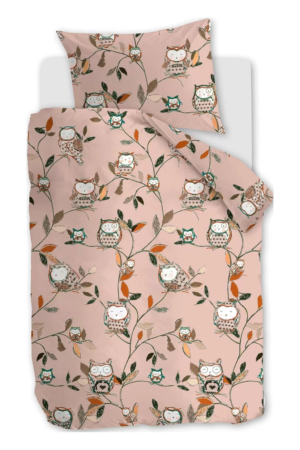 Store Katoenen Dekbedovertrek Baby Owlsome (100X135 Cm) Beddengoed