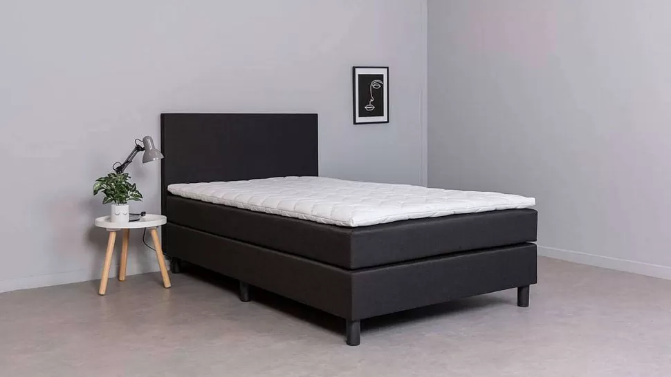 Sale Complete Boxspring Box Owen Vlak Met Gestoffeerd Matras (140X200 Cm) Bedden