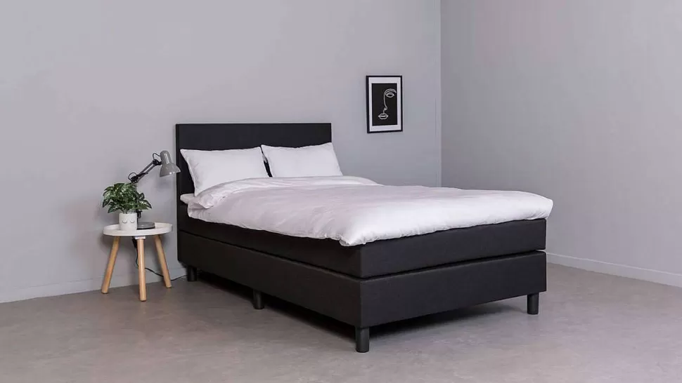 Hot Complete Boxspring Box Owen Vlak Met Gestoffeerd Matras (160X200 Cm) Bedden