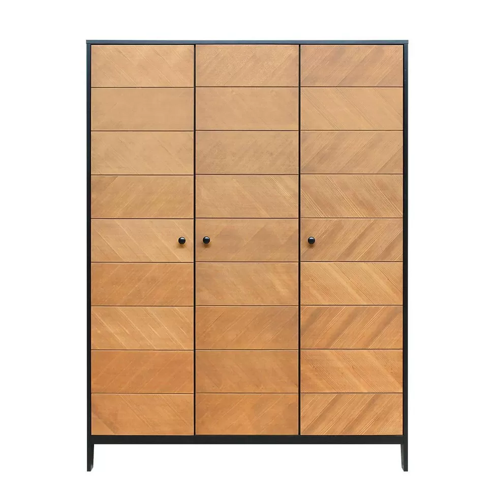 New 3-Deurskast Job Vintage Honey Kledingkasten