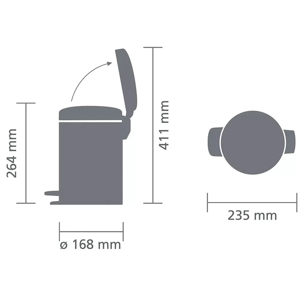 Cheap Newicon Pedaalemmer (3L) Prullenbakken