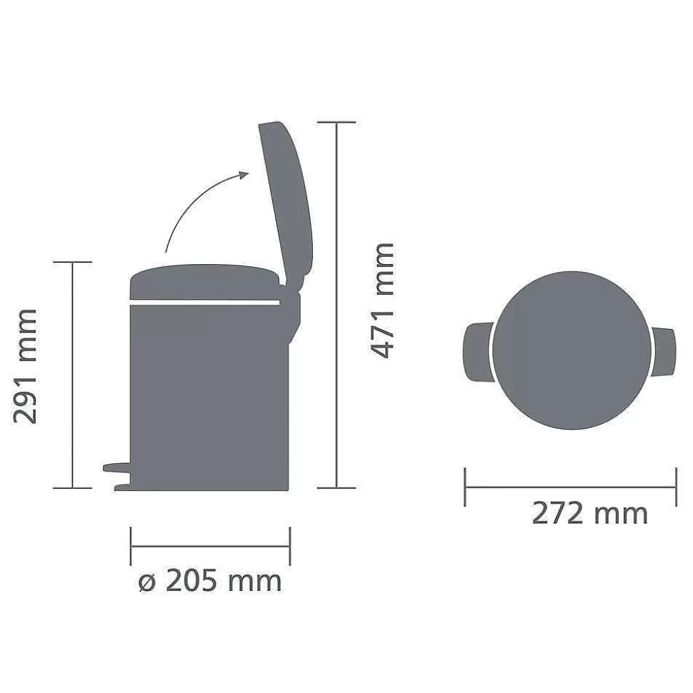 Flash Sale Newicon Pedaalemmer (5L) Prullenbakken