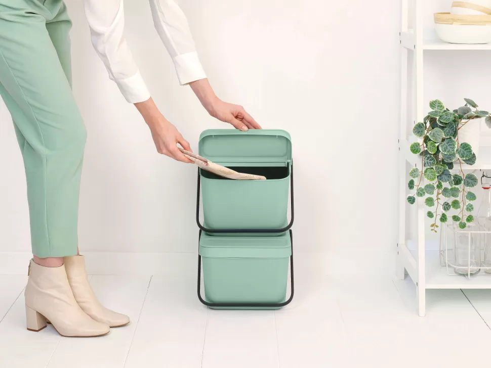 Shop Sort & Go Stapelbaar Stapelbare Afvalemmer (20L) Prullenbakken