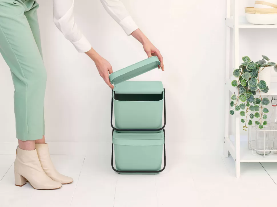 Shop Sort & Go Stapelbaar Stapelbare Afvalemmer (20L) Prullenbakken