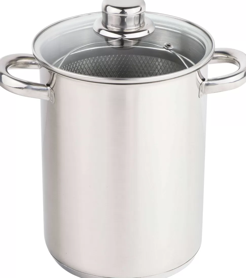 Shop Aspergepan Met Glazen Deksel - Rvs - O 16 Cm / 4.0 Liter Pannen