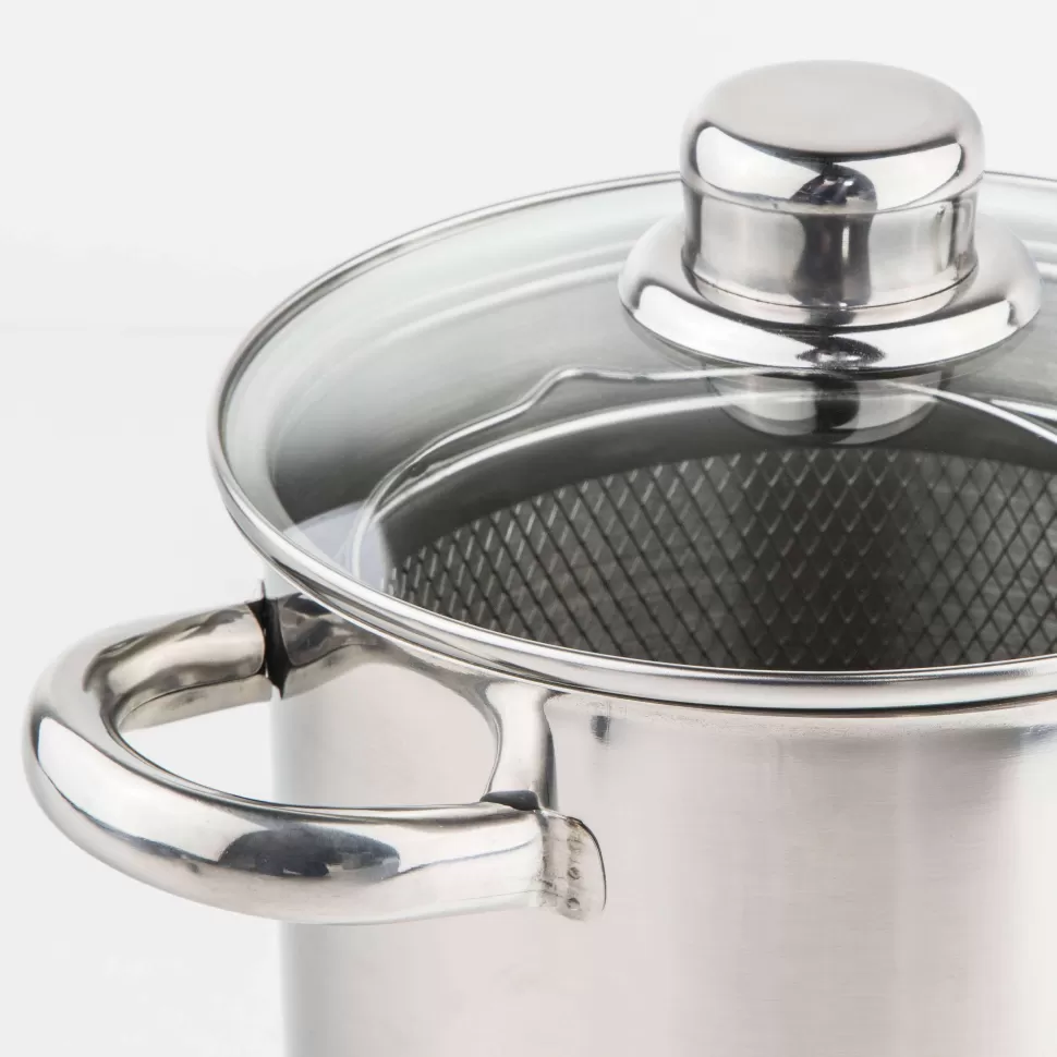 Shop Aspergepan Met Glazen Deksel - Rvs - O 16 Cm / 4.0 Liter Pannen