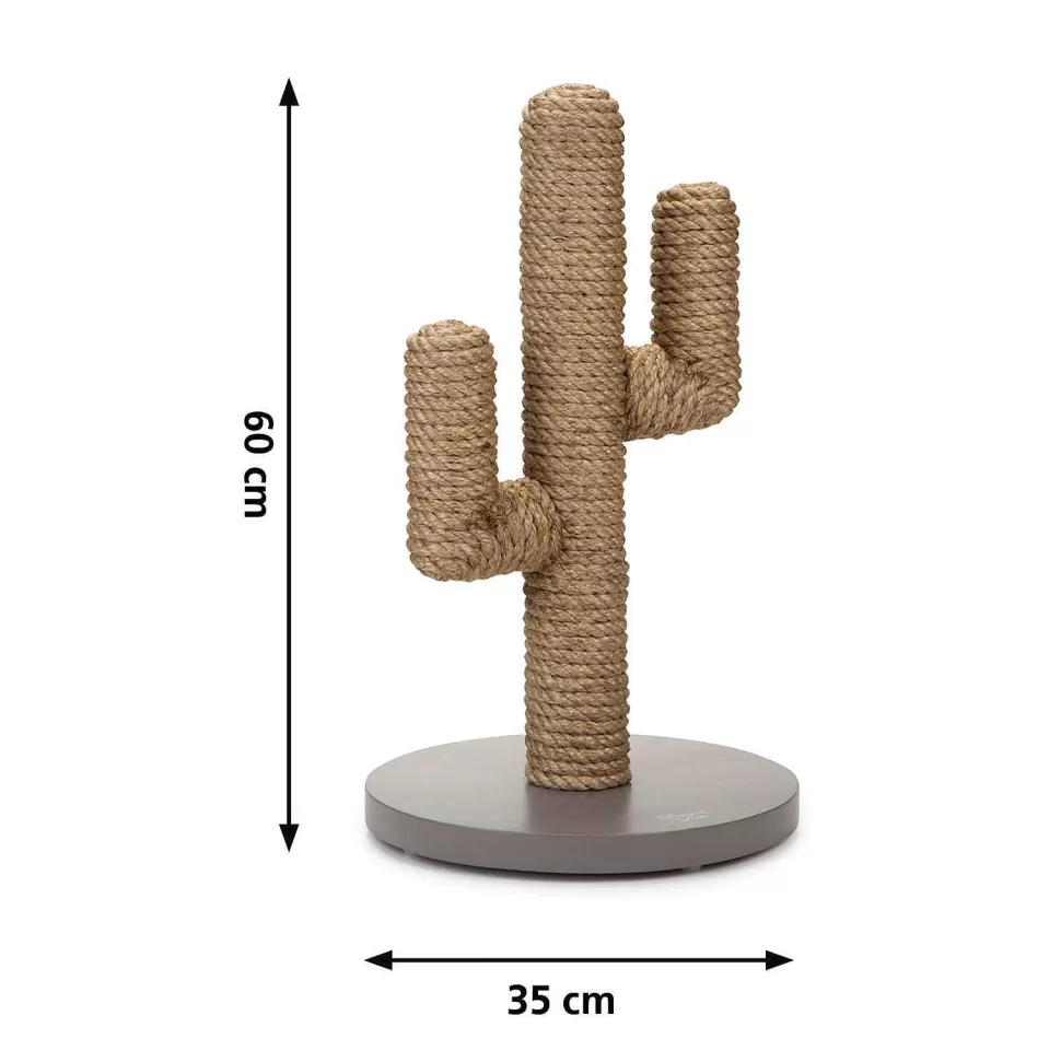 Best Cactus - Krabpaal -Taupe - 35X35X60Cm Dierbenodigdheden