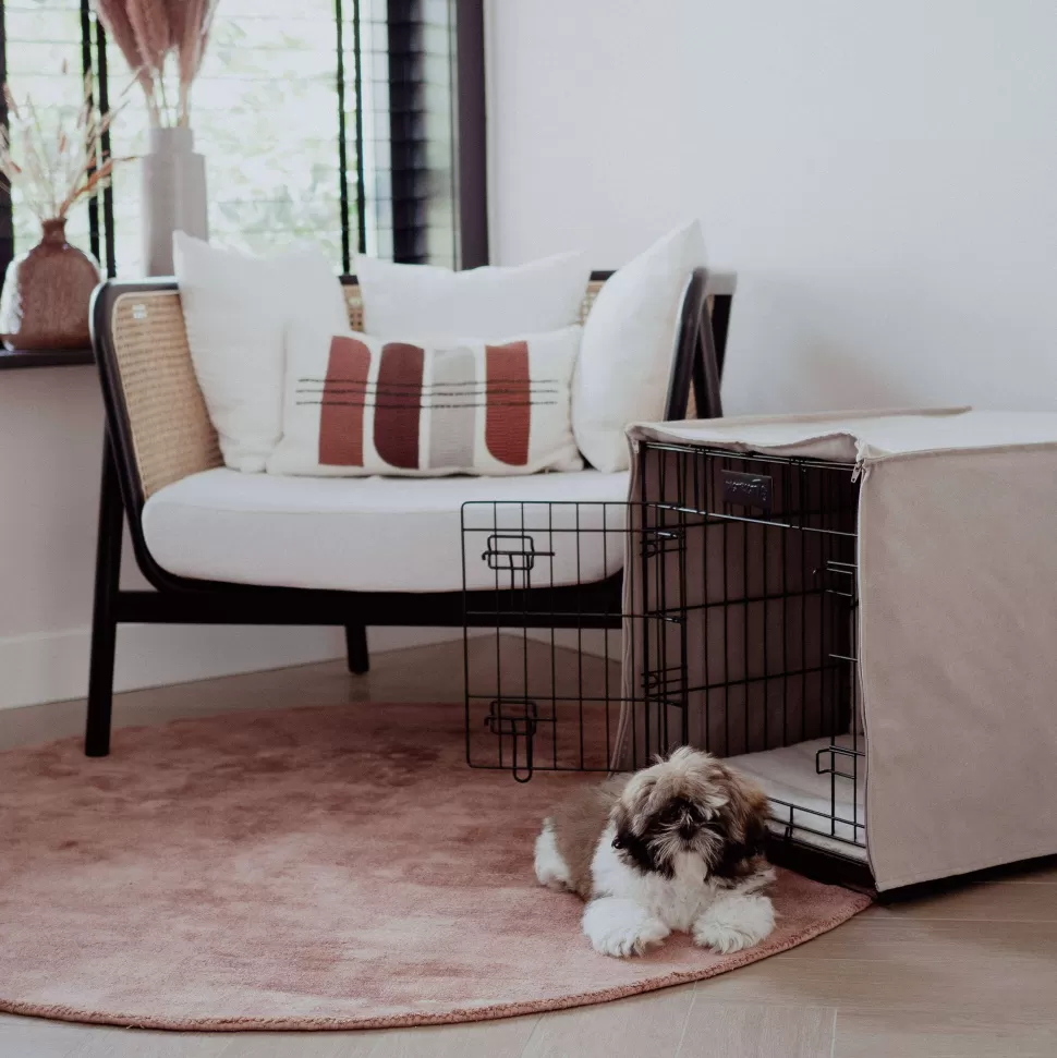 Flash Sale Hondenbench Hoes (64X48X52 Cm) Crate Cover - Sand - S Dierbenodigdheden