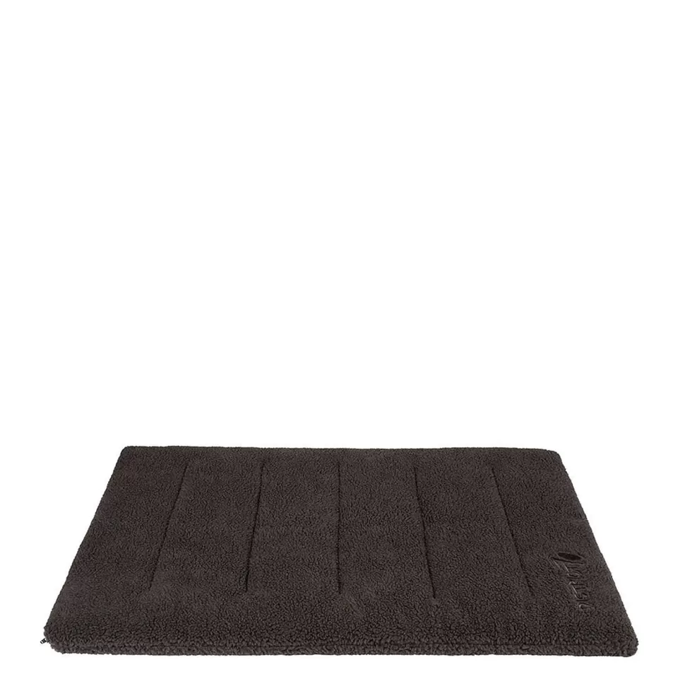 Clearance Hondenbench Mat Sherpa Crate Mat - Dark Grey - L (62X93X8 Cm) Dierbenodigdheden