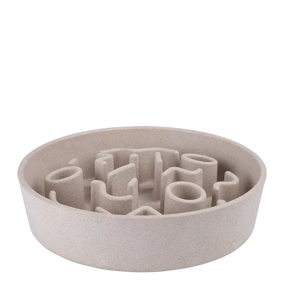 Clearance Hondenvoerbak Bamboo Dog Slow Feeder - O 21 Cm - Merengue Dierbenodigdheden