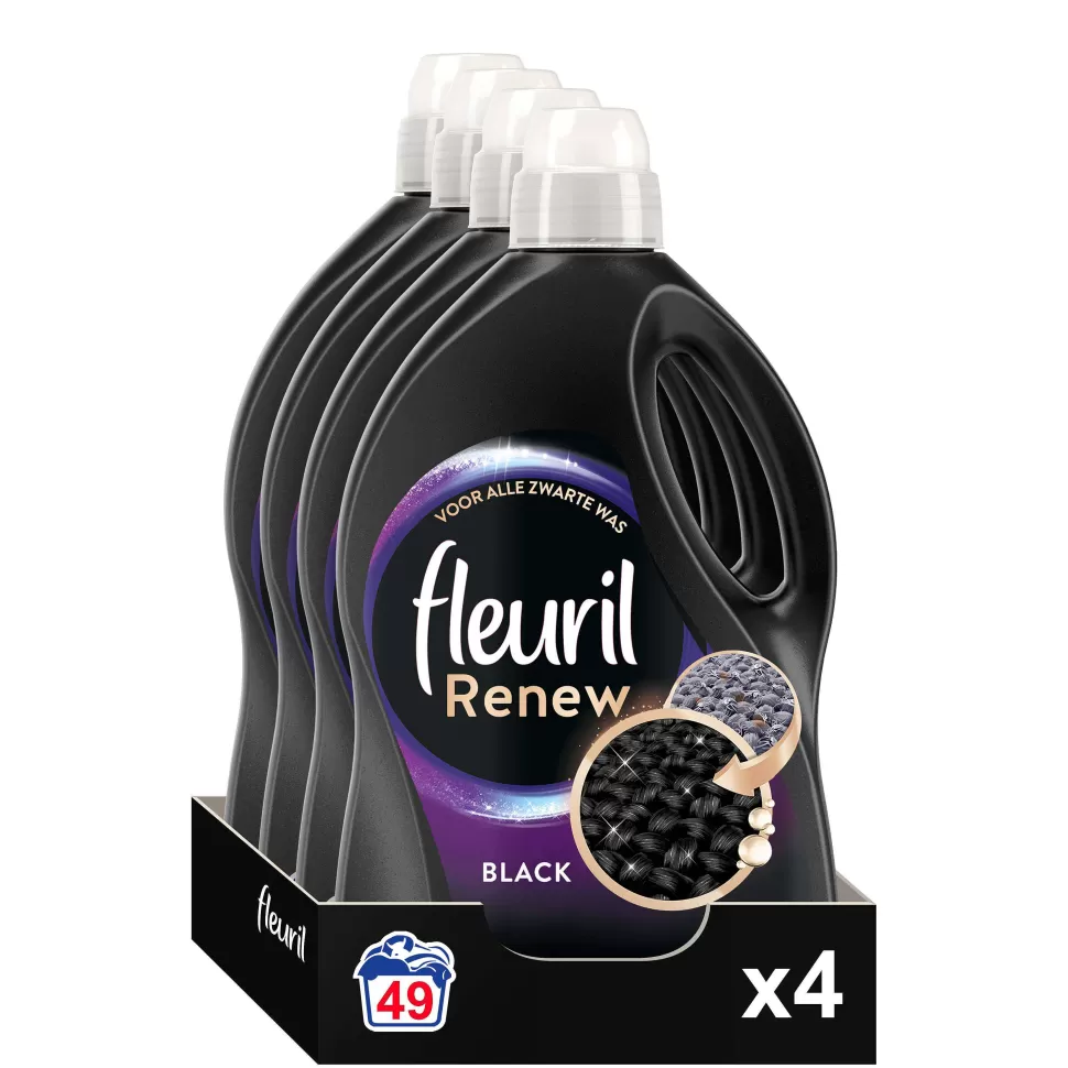 Cheap Renew Liquid Black - Vloeibaar Wasmiddel - Voordeelverpakking - 4 X 49 Wasbeurten - 196 Wasbeurten Huishoudmiddelen