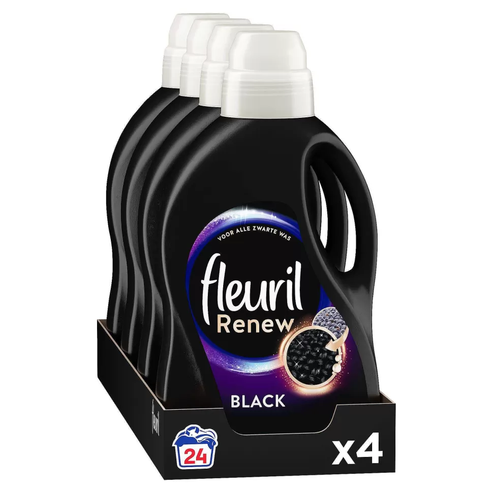 New Renew Liquid Black Vloeibaar Wasmiddel - 4 X 24 Wasbeurten - Voordeelverpakking - 24 Wasbeurten Huishoudmiddelen
