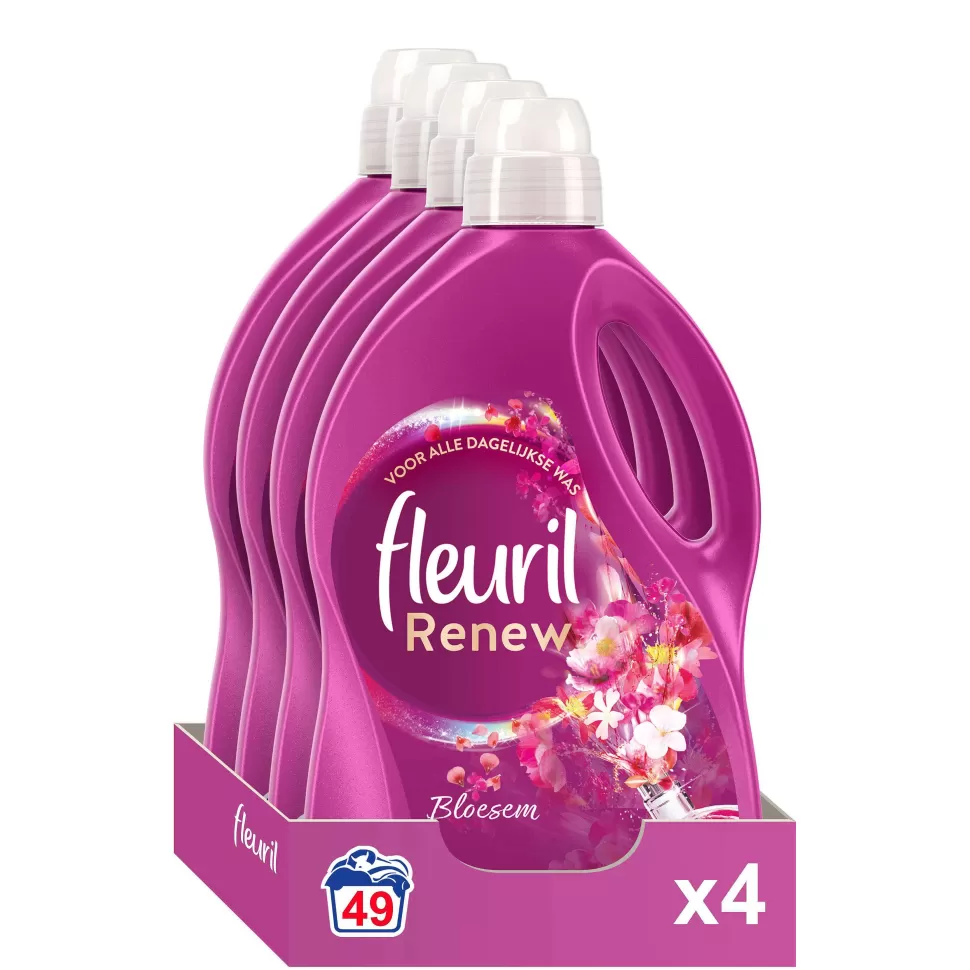 Cheap Renew Liquid Bloesem - Vloeibaar Wasmiddel - Voordeelverpakking - 4 X 49 Wasbeurten - 196 Wasbeurten Huishoudmiddelen