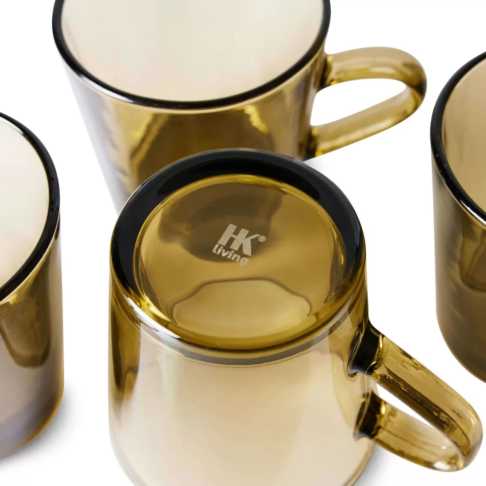 Store Koffieglas 70'S (O7,7 Cm) (200 Ml) (Set Van 4) Glazen