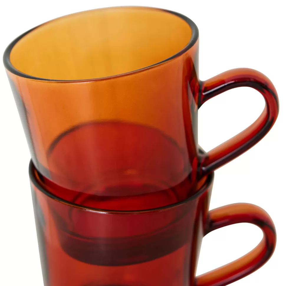 New Koffieglas 70'S (O7,7 Cm) (200 Ml) (Set Van 4) Glazen