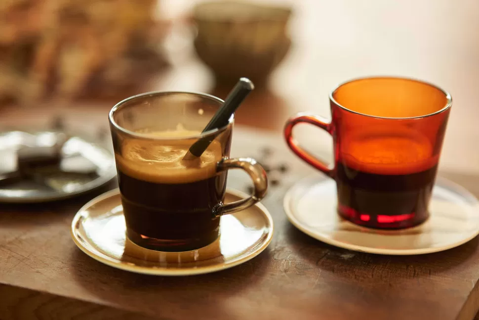 Store Koffieglas 70'S (O7,7 Cm) (200 Ml) (Set Van 4) Glazen