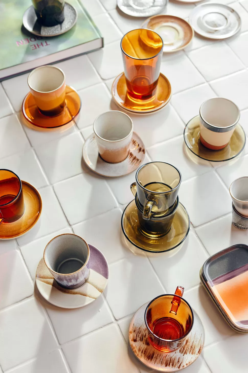 Store Koffieglas 70'S (O7,7 Cm) (200 Ml) (Set Van 4) Glazen