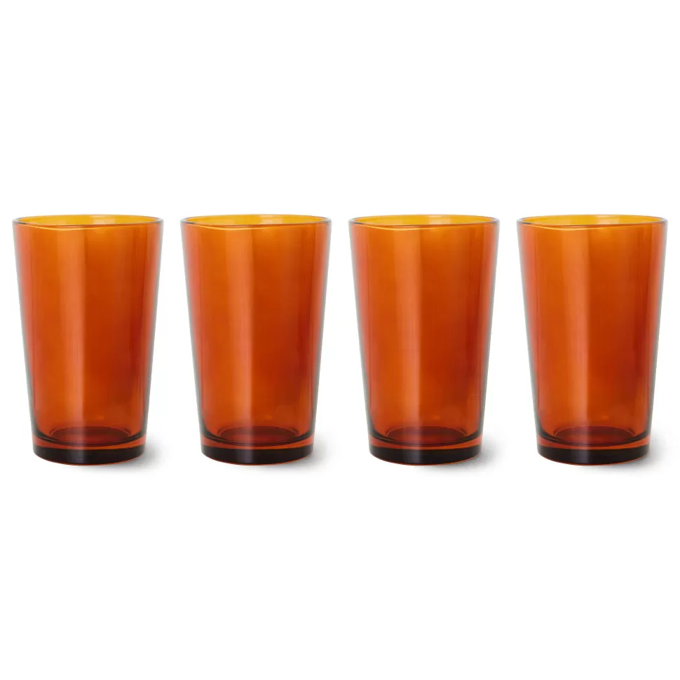 Clearance Theeglas 70'S (O8,7 Cm) (400 Ml) (Set Van 4) Glazen