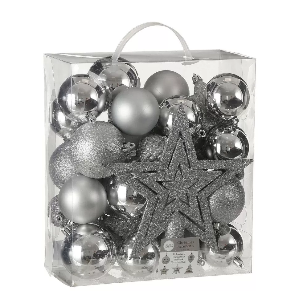 Outlet Kerstbal Onbreekbaar (Set Van 40) (O8 Cm) Kerstversiering