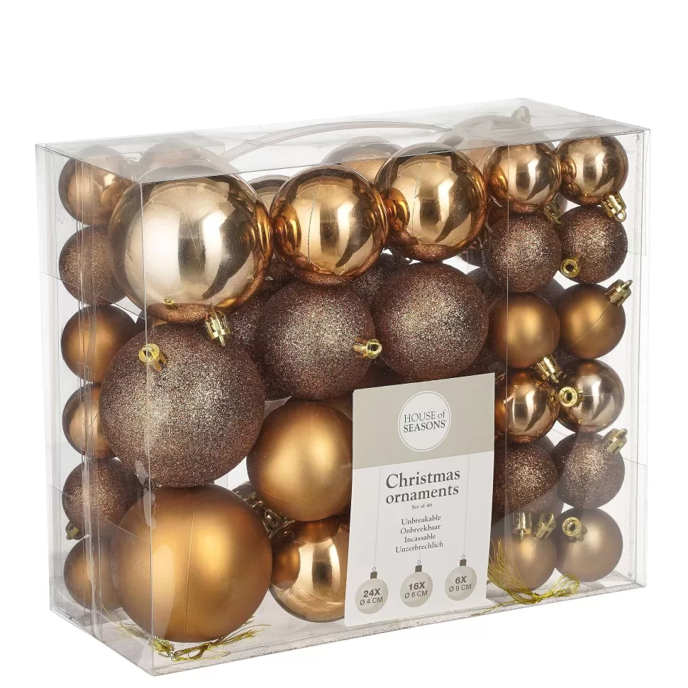 Online Kerstbal Onbreekbaar (Set Van 46) (O8 Cm) Kerstversiering