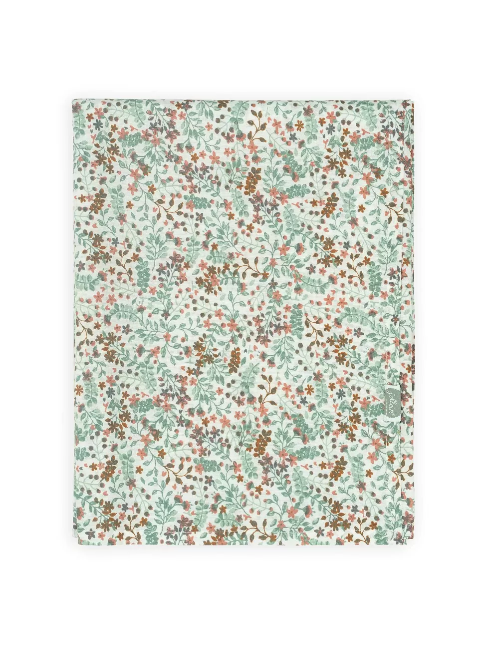 New Baby Ledikantaken 120X150Cm Bloemen Groen Kinderbeddengoed