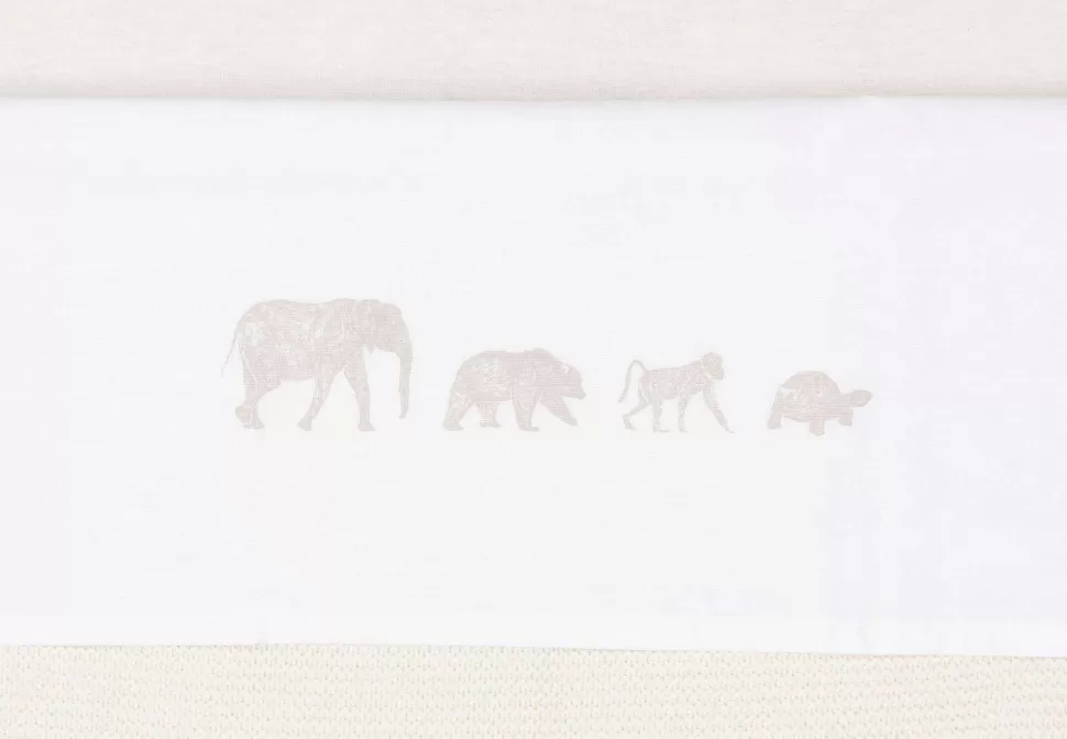 Sale Baby Wieglaken 75X100Cm Animals - Nougat Kinderbeddengoed