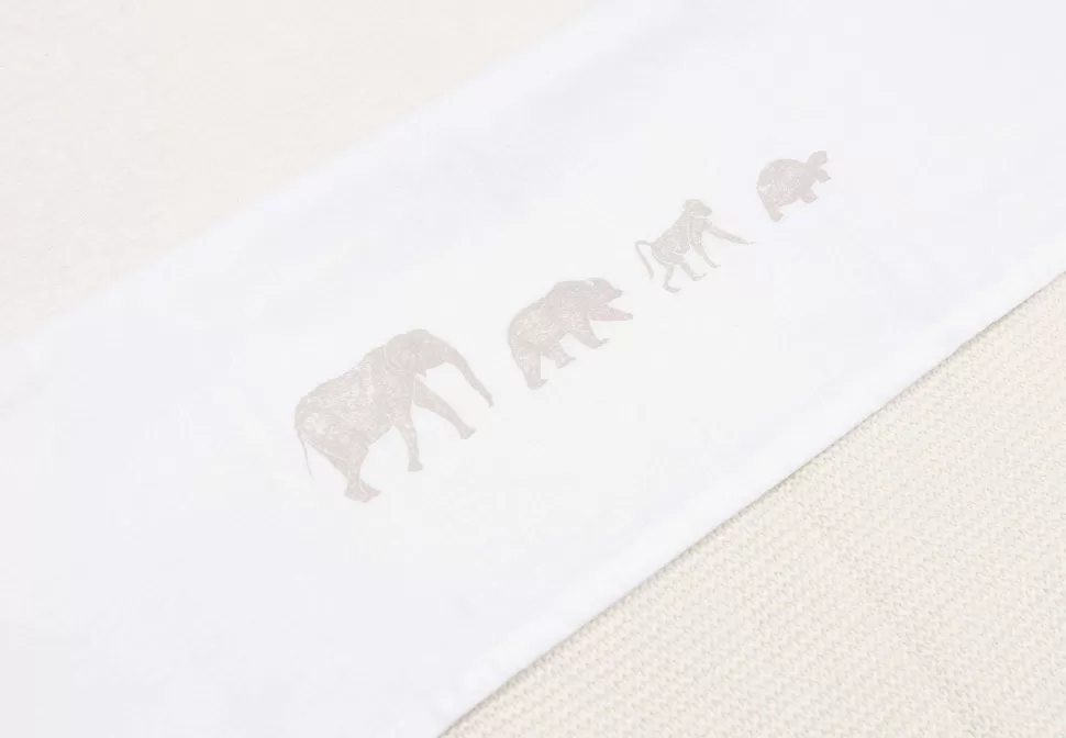 Sale Baby Wieglaken 75X100Cm Animals - Nougat Kinderbeddengoed