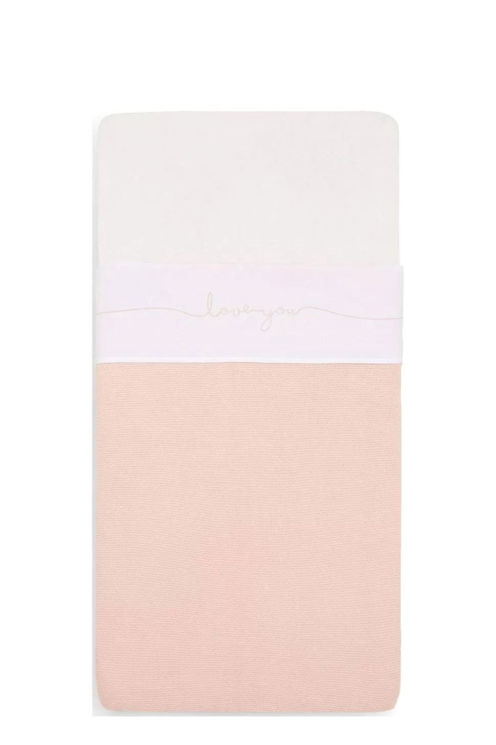 Cheap Baby Wieglaken 75X100Cm Love You Pale Pink Kinderbeddengoed