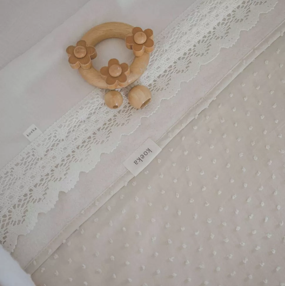 New Crochet Baby Wieglaken 80X100 Cm Milky Kinderbeddengoed