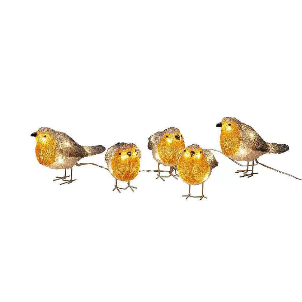Store Kerstlichtsnoer Vogels (400 Cm) (5 Vogels) (40 Led) (Rood) Kerstverlichting