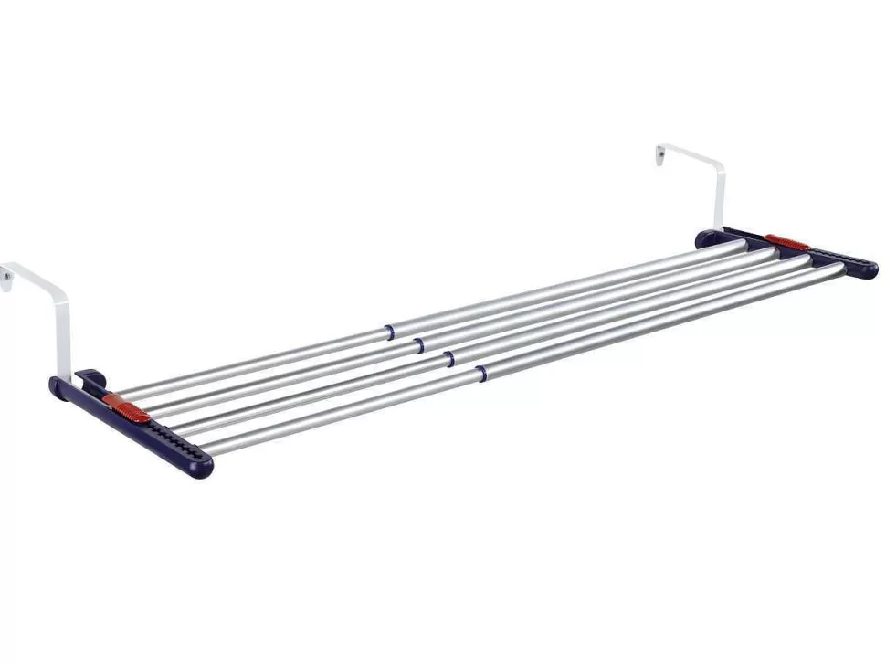 Cheap Hangend Droogrek Quartett 42 Uitschuifbaar Aluminium - 4,2 M Drooglengte Droogrekken