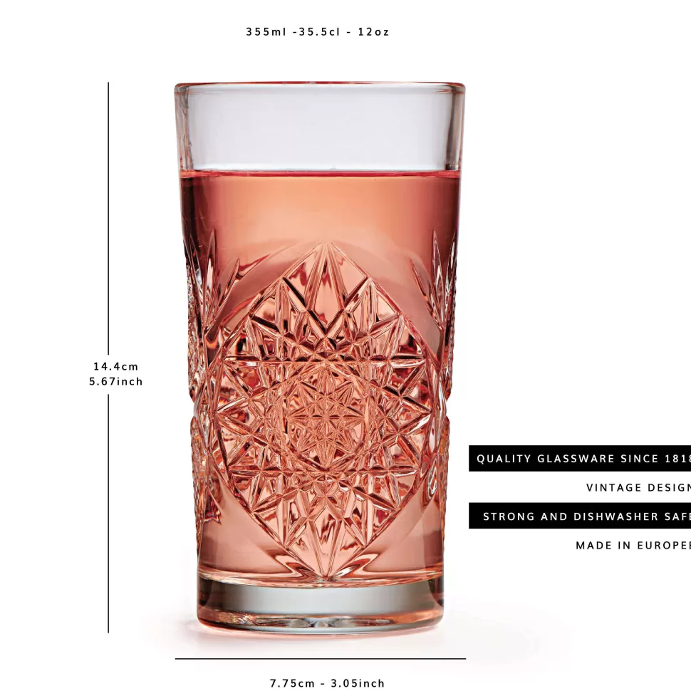 Best Sale Longdrinkglas Hobstar (470 Ml) (O8,5 Cm) (Set Van 6) Glazen