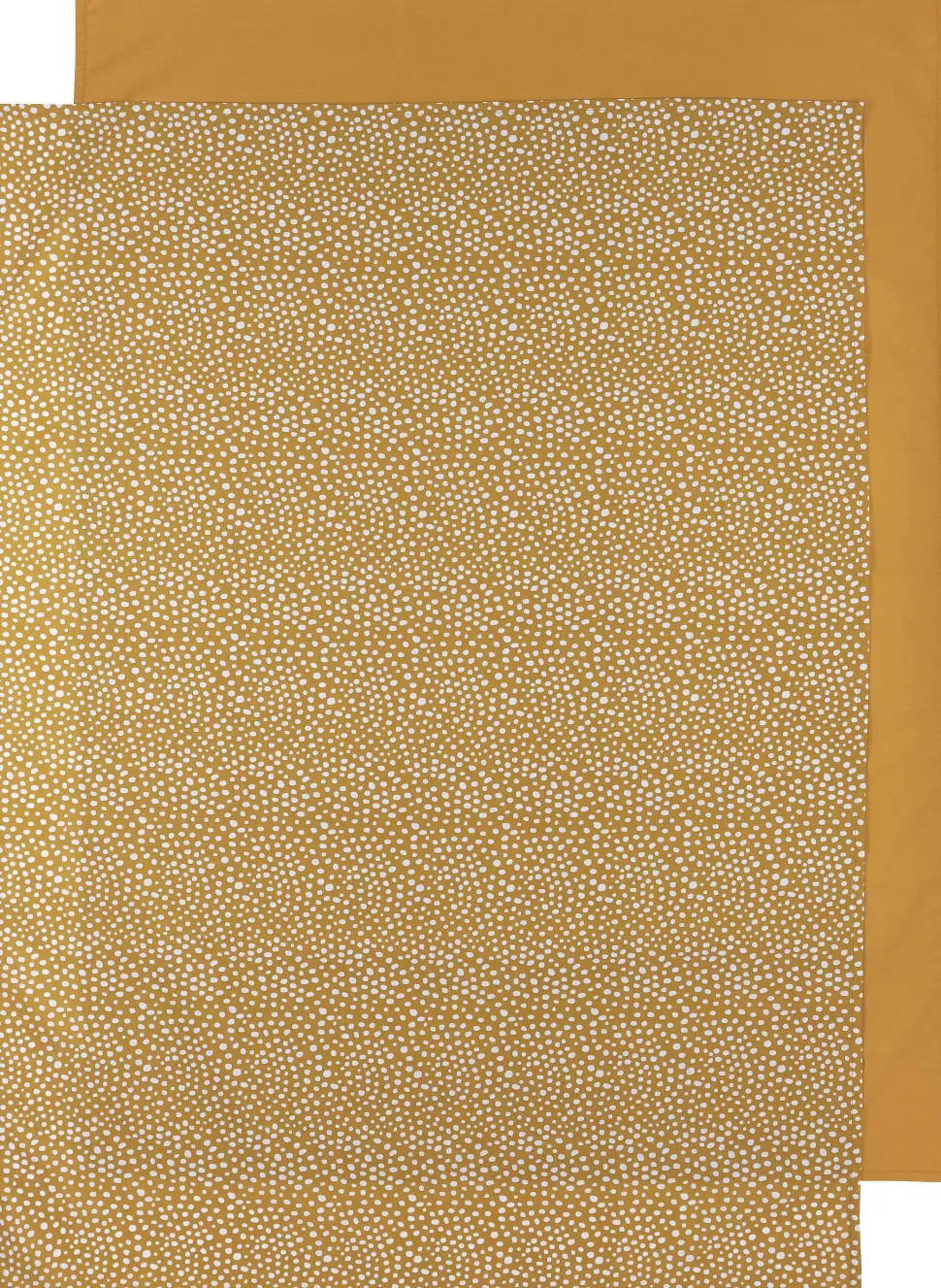 Discount Baby Ledikantlaken - Set Van 2 100X150 Cm Cheetah/Uni Honey Gol Kinderbeddengoed