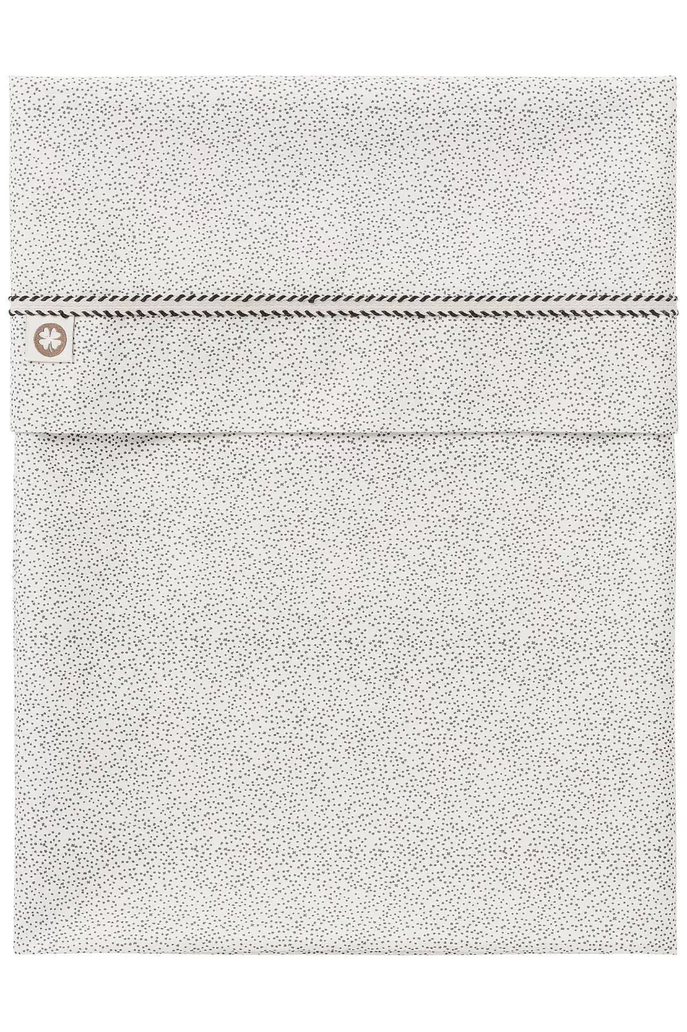 Sale Baby Comfort Tiny Dot Poplin Reversible Baby Wieglaken Gots 80X100 Cm Jet Stream Kinderbeddengoed
