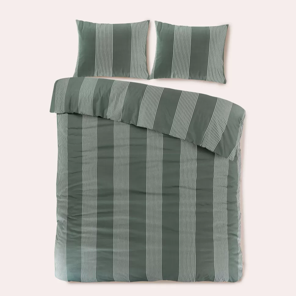 Hot Katoenen Dekbedovertrek 2 Persoons Wide Stripe (200X220 Cm) Beddengoed