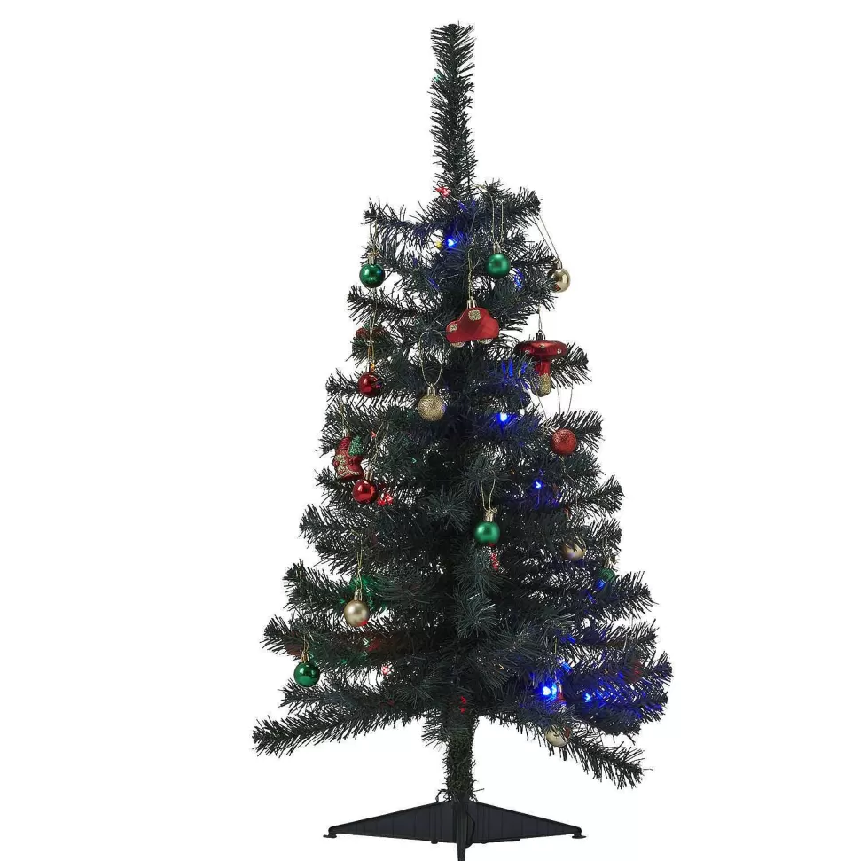 New Verlichte Kinderkerstboom Jingle Met Leuke Ornamenten (H90 X O50 Cm) Kerstbomen
