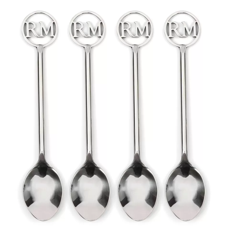 Store Rm Monogram Koffielepel (Set Van 4) Bestek