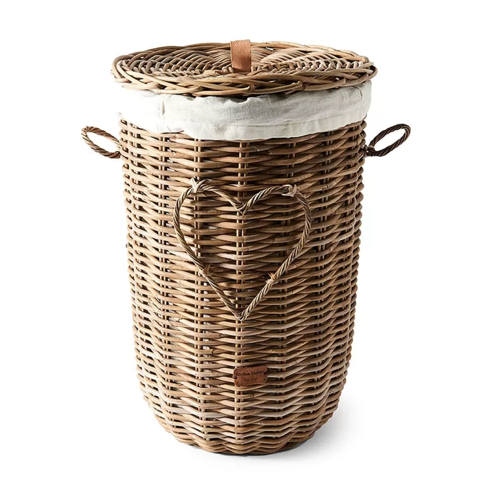 New Rustic Rattan Heart Wasmand (80 Liter) Badkameraccessoires