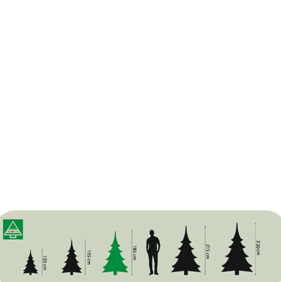 Fashion Verlichte Kerstboom Forest Frosted (H185 X O130 Cm) Kerstbomen