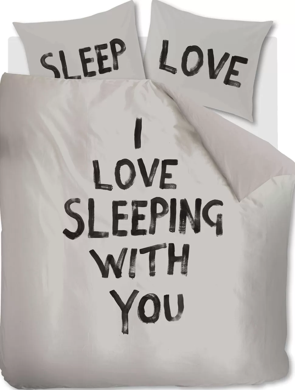 Flash Sale Katoenen Dekbedovertrek Lits-Jumeaux Love Sleep (240X220 Cm) Beddengoed