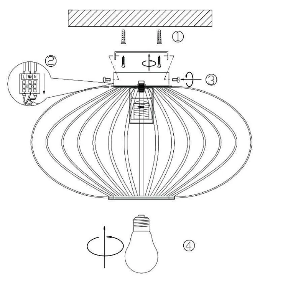 Store Plafondlamp Blade Plafondlampen