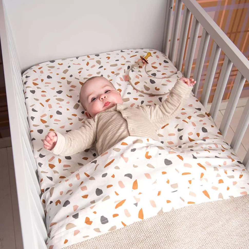 Outlet Tuck-Inn Baby Wieglaken Colour Your World 40X80 Cm Beige Kinderbeddengoed
