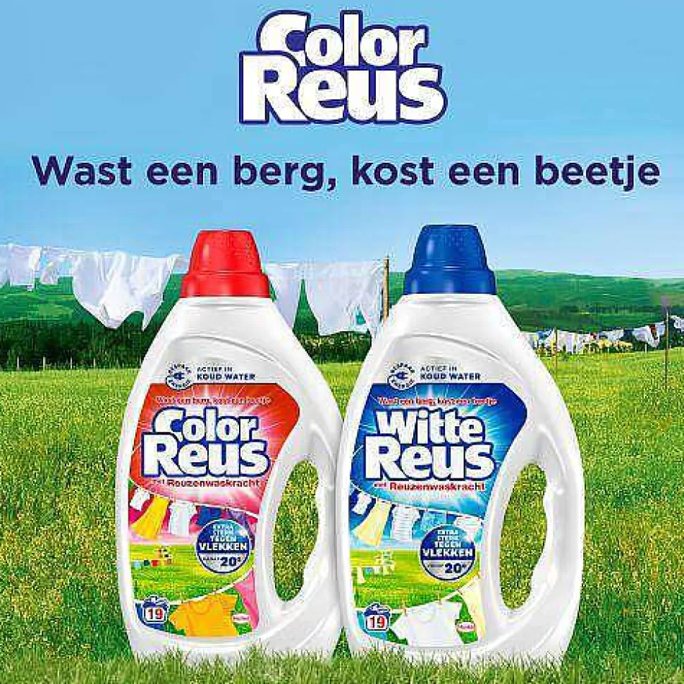 Discount Color Reus Gel - Vloeibaar Wasmiddel - Gekleurde Was - Voordeelverpakking - 6 X 19 Wasbeurten - 114 Wasbeurten Huishoudmiddelen