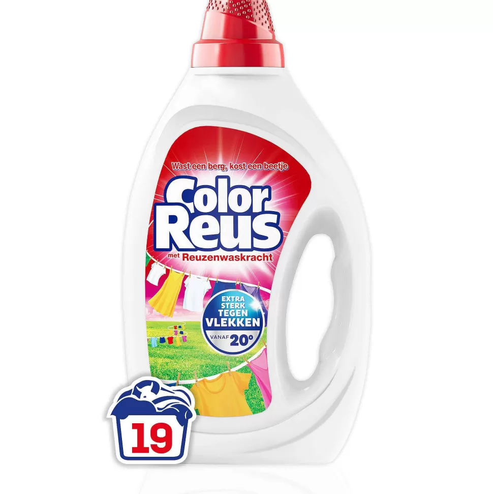 Discount Color Reus Gel - Vloeibaar Wasmiddel - Gekleurde Was - Voordeelverpakking - 6 X 19 Wasbeurten - 114 Wasbeurten Huishoudmiddelen