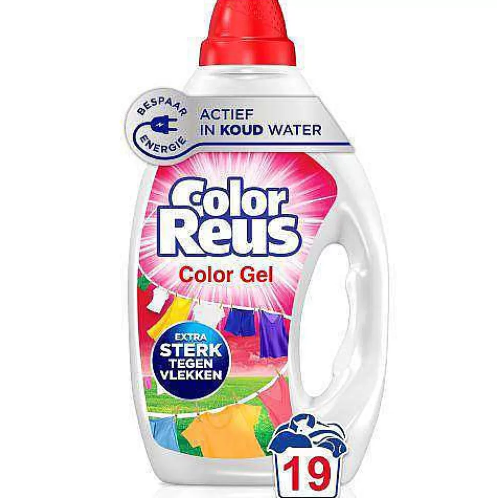 Discount Color Reus Gel - Vloeibaar Wasmiddel - Gekleurde Was - Voordeelverpakking - 6 X 19 Wasbeurten - 114 Wasbeurten Huishoudmiddelen