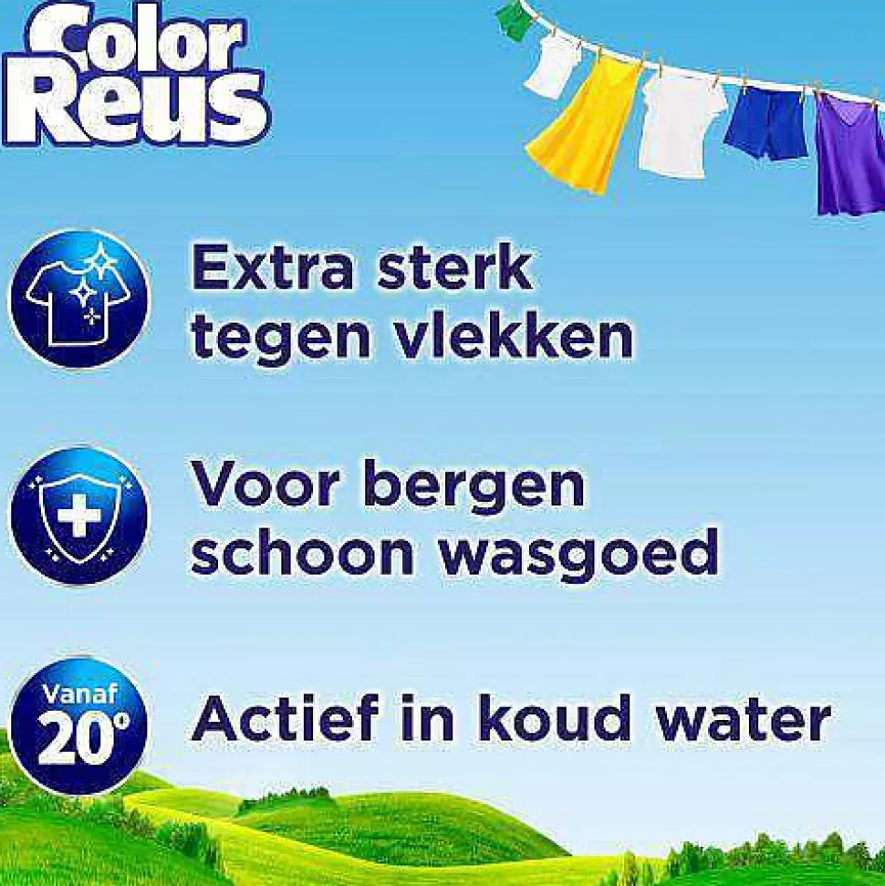 Discount Color Reus Gel - Vloeibaar Wasmiddel - Gekleurde Was - Voordeelverpakking - 6 X 19 Wasbeurten - 114 Wasbeurten Huishoudmiddelen