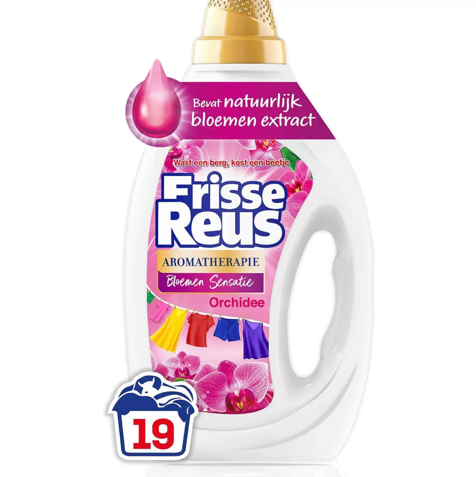 Online Gel Orchidee - Vloeibaar Wasmiddel - Gekleurde Was - Voordeelverpakking - 6 X 19 Wasbeurten - 114 Wasbeurten Huishoudmiddelen