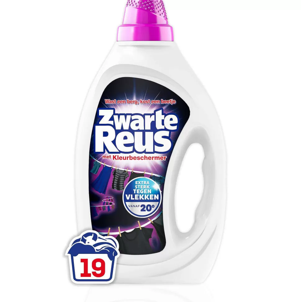 Hot Zwarte Reus Gel - Vloeibaar Wasmiddel - Voordeelverpakking - 6 X 19 Wasbeurten - 114 Wasbeurten Huishoudmiddelen