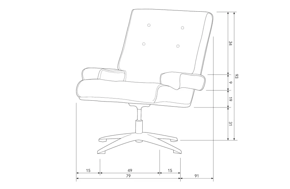 Hot Draaifauteuil William Fauteuils